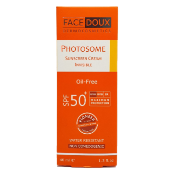 کرم ضد آفتاب بدون رنگ spf50 فوتوزوم فیس دوکس Facedoux