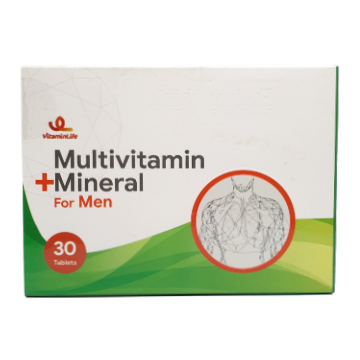  قرص مولتی ویتامین و مینرال آقایان ویتامین لایف Vitamin Life Multivitamin + Mineral 