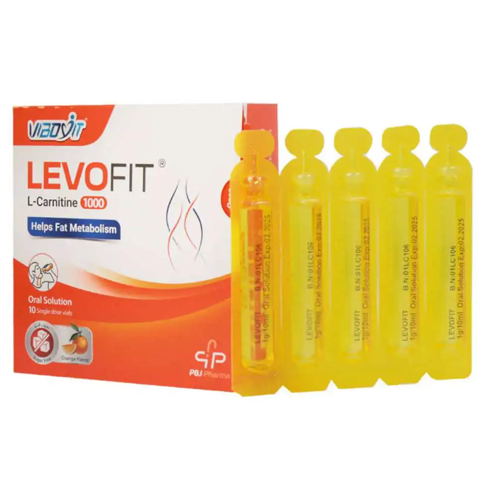 ویال خوراکی ال -کارنیتین 1000 لووفیت Levofit L Carnitine