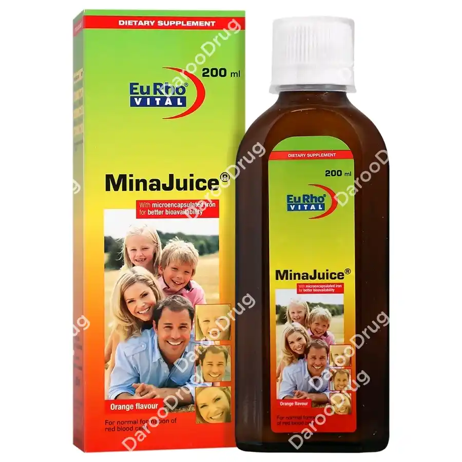 شربت میناجویس یوروویتال Mina Juice Eurhovital