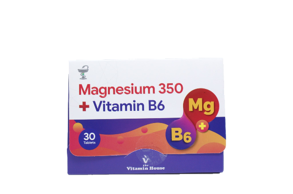 قرص منیزیم ۳۵۰ و ویتامین ب ۶ Magnesium & Vitamin B6