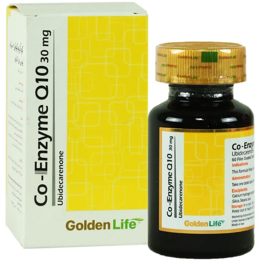 قرص کو آنزیم کیوتن 30 میلی گرم گلدن لایف Co-Enzyme Q10