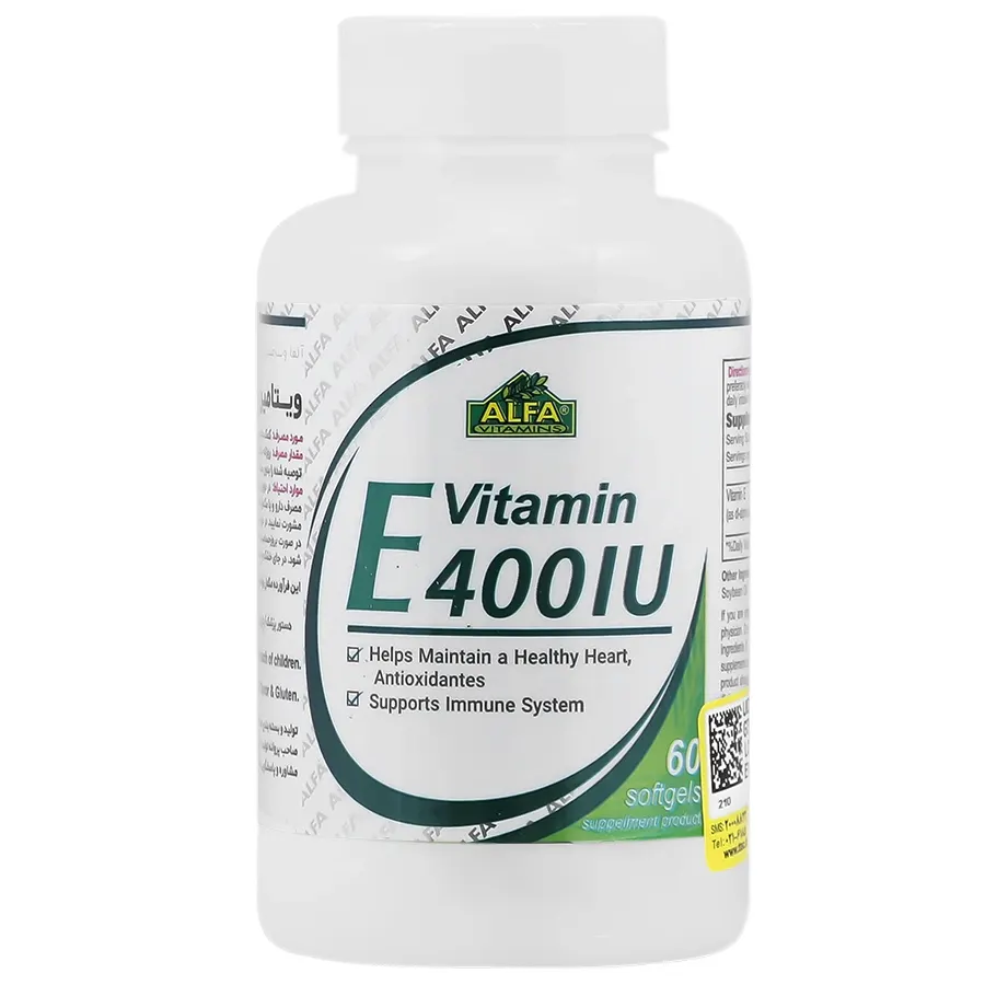 کپسول ویتامین ای E 400 آلفا Alfa