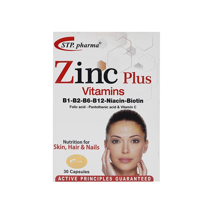 کپسول زینک پلاس اس تی پی فارما STP Pharma zinc plus