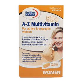 قرص A Z مولتی ویتامین بالای 50 سال بانوان یوروویتال Multivitamin Eurho Vital