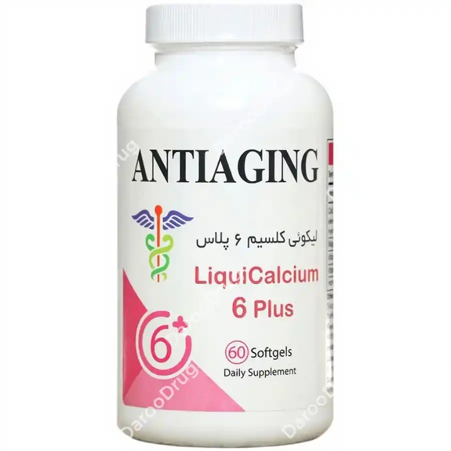 کپسول لیکوئی کلسیم 6 پلاس آنتی ایجینگ Antiaging