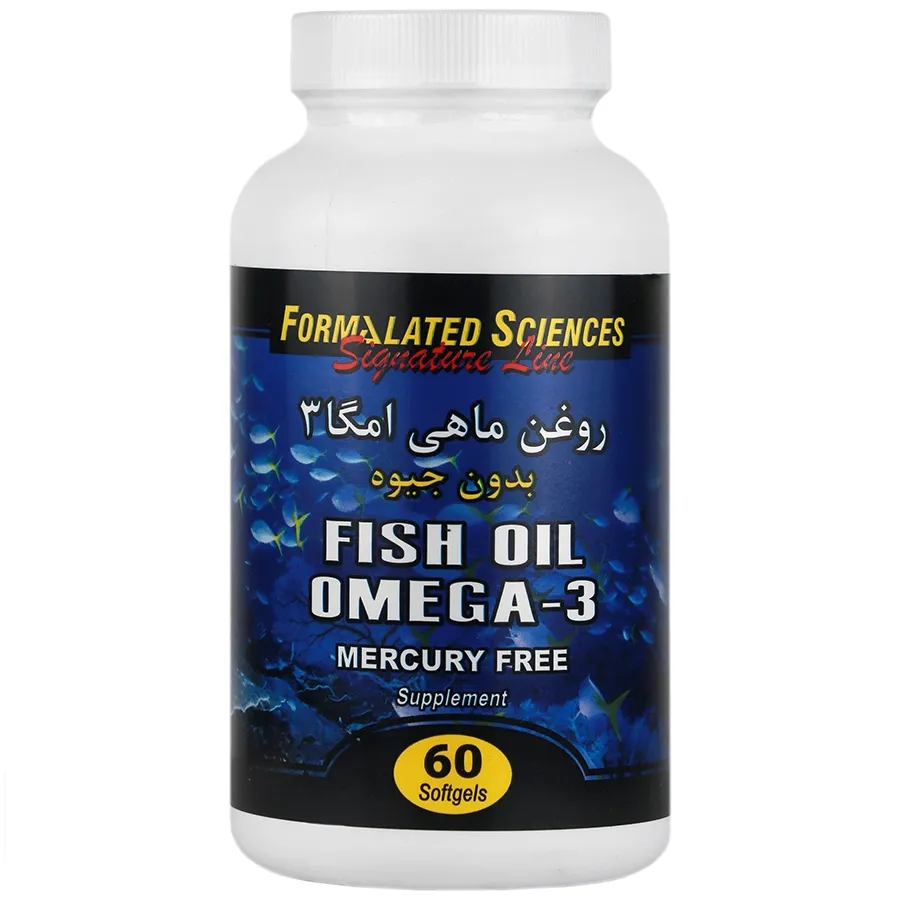 روغن ماهی امگا 3 بدون جیوه 60 عددی Omega