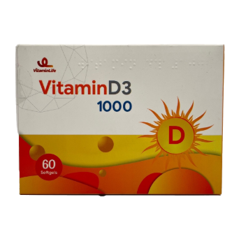سافت ژل ویتامین د3 1000 ویتامین لایف  vitamin D3 1000 vitaminlife