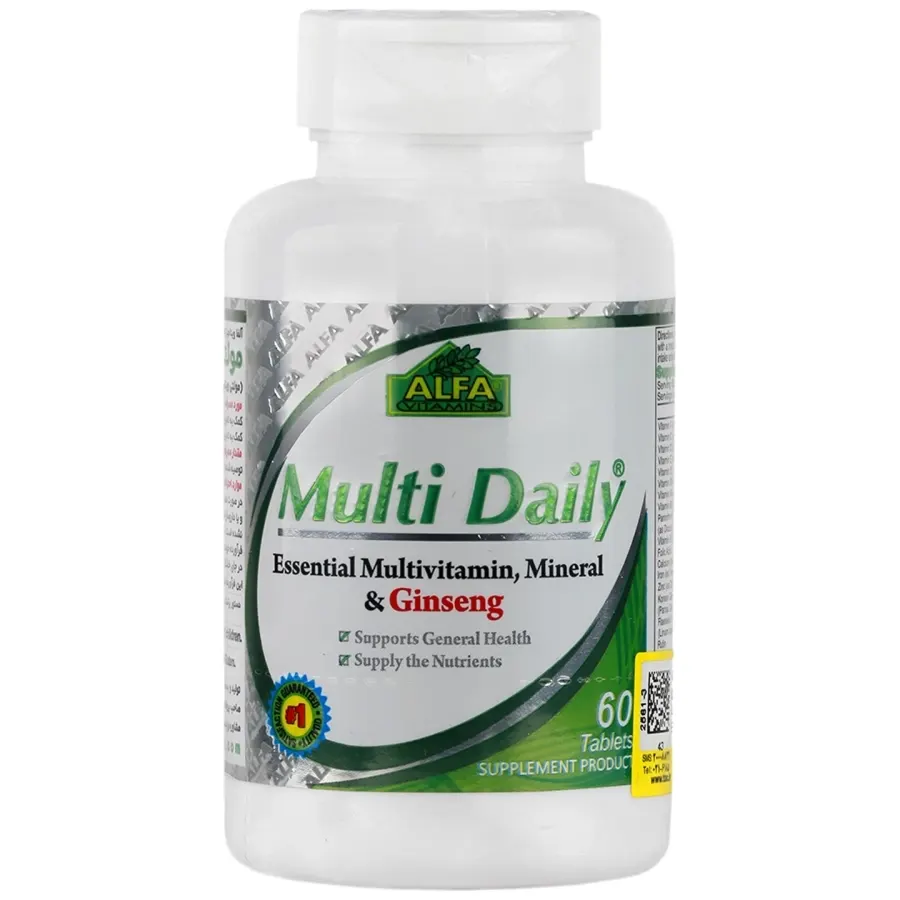 کپسول مولتی دیلی و جنسینگ آلفا Alfa Multi Daily