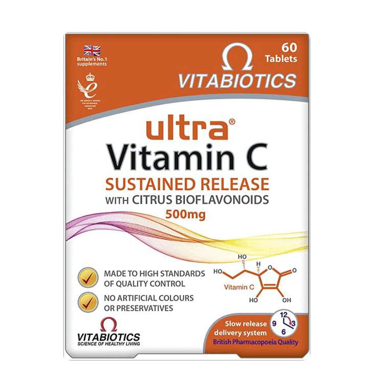 قرص اولترا ویتامین سی 500 ویتابیوتیکس Vitabiotics
