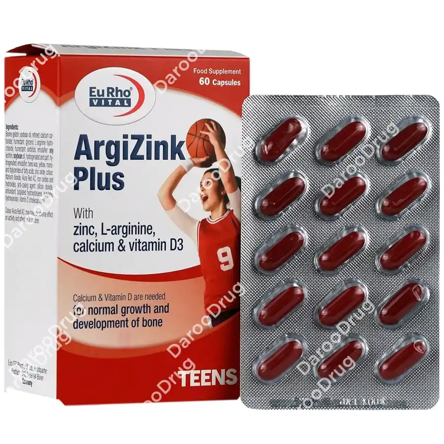 کپسول آرژی زینک پلاس یوروویتال EurhoVital Argizink Plus
