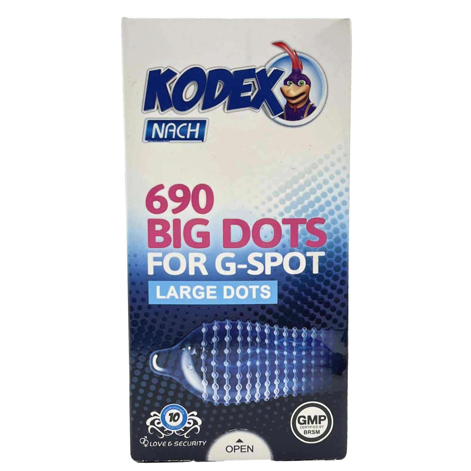 خرید آنلاین کاندوم خاردار درشت کدکس مدل Kodex Big Dots + قیمت