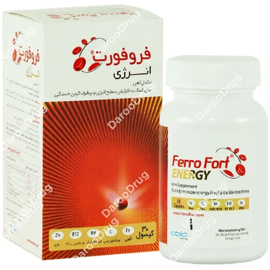 کپسول آهن فروفورت انرژی عبیدی Ferro Fort Energy