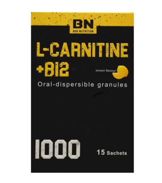 ساشه ال کارنیتین 1000 و ویتامین B12 بی اس کی BSK L Carnitine and B12