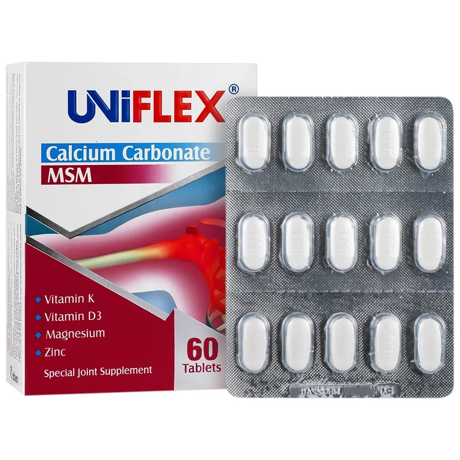 قرص کلسیم یونی فلکس MSM لیبرتی Uniflex