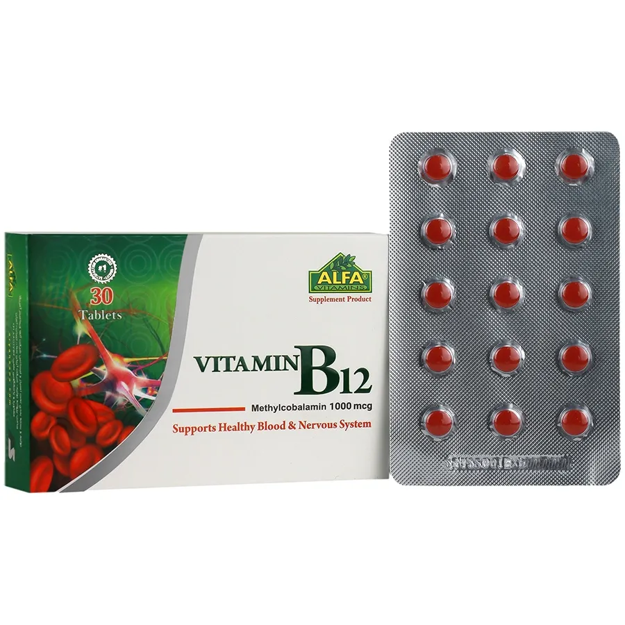 قرص ویتامین ب12 آلفا ویتامینز Alfa Vitamin B12
