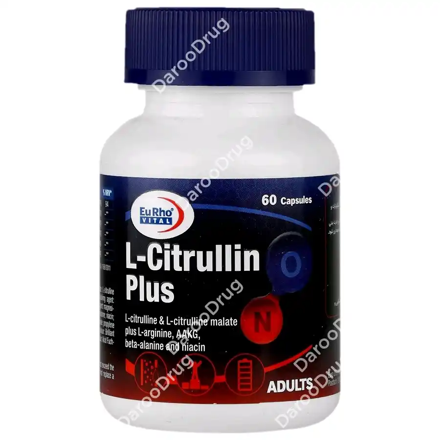 کپسول ال-سیتروالین پلاس یوروویتال EurhoVital L Citrullin Plus