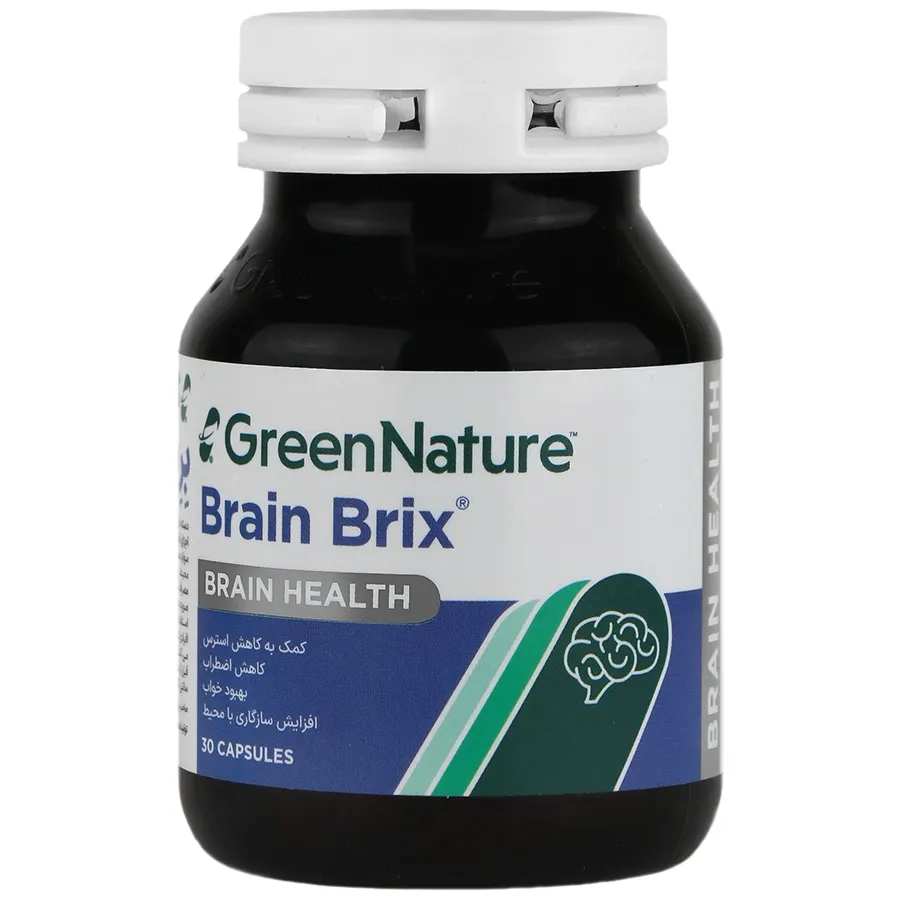 کپسول برین بریکس گرین نیچر آشواگاندا Green Nature Brain Brix
