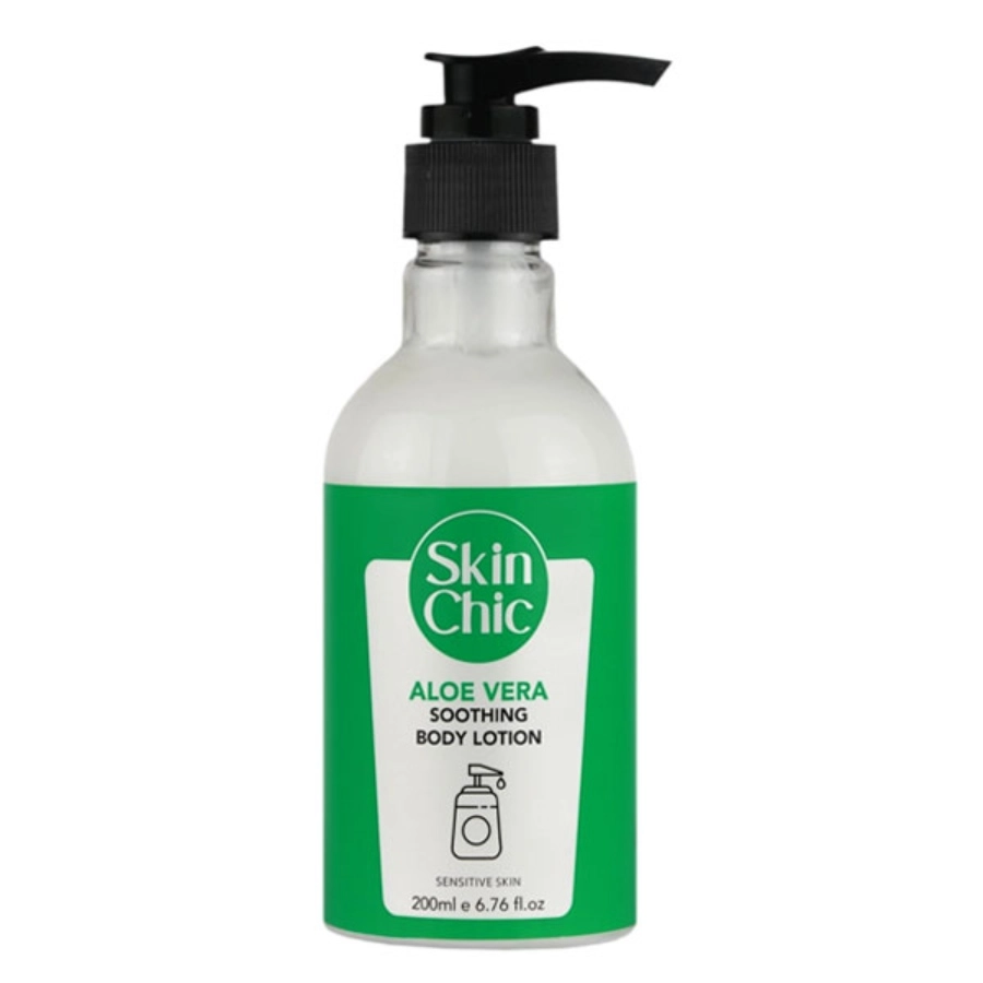لوسیون بدن آلوئه ورا مناسب پوست حساس اسکین شیک SKIN CHIC