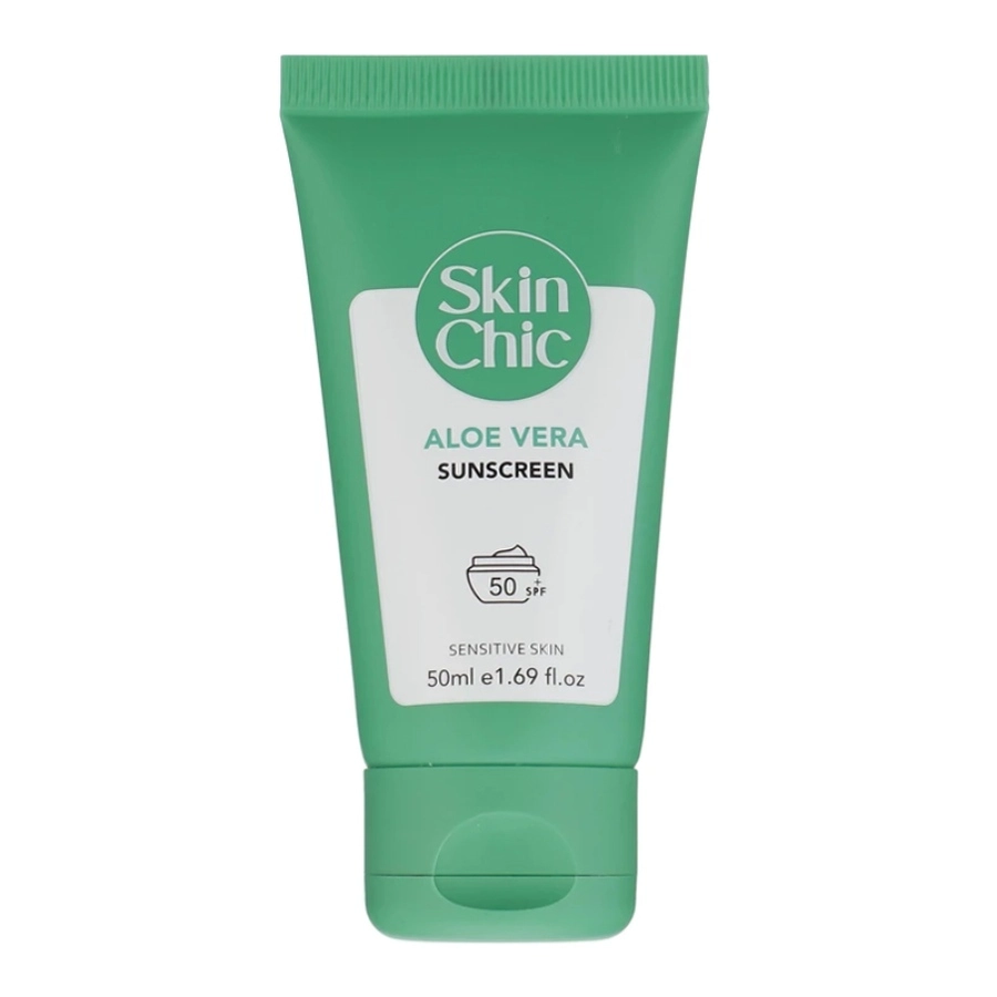 ضدآفتاب spf 50 حاوی عصاره آلوورا اسکین شیک SKIN CHIC