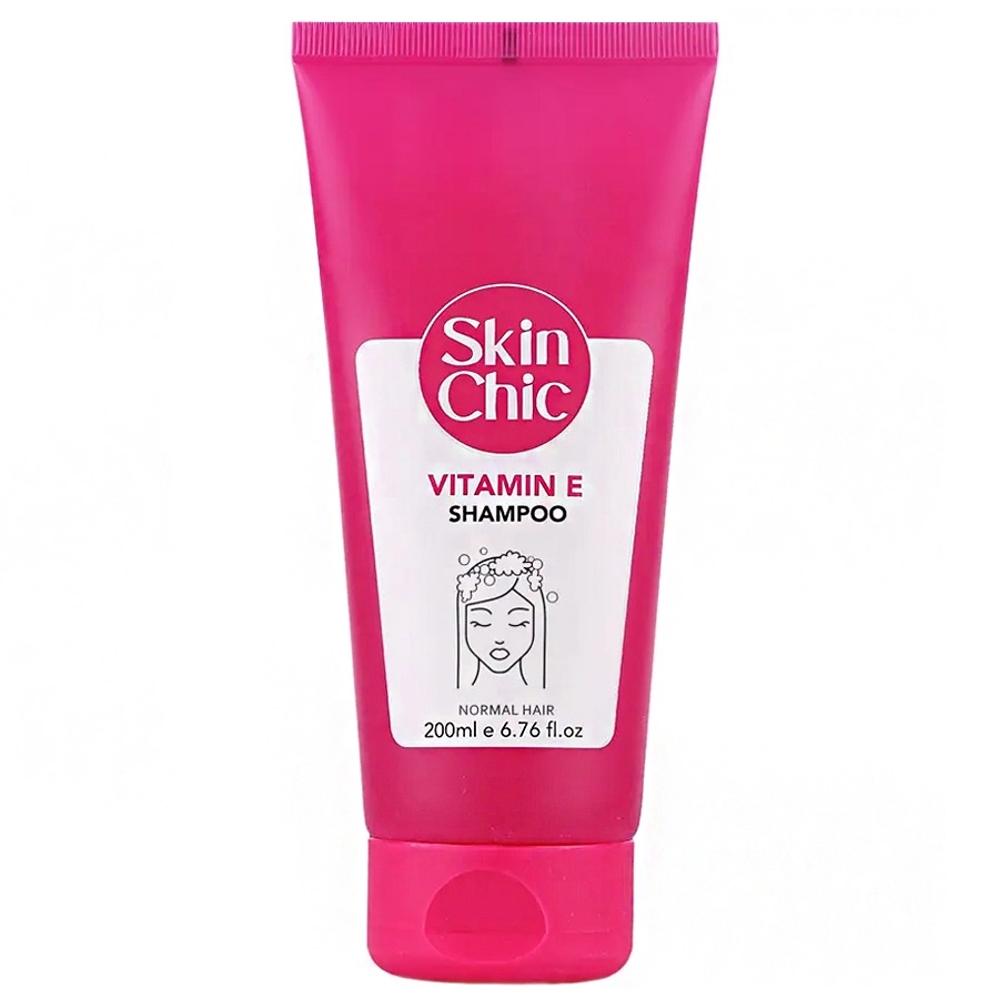 شامپو موهای رنگ شده ویتامین E اسکین شیک SKIN CHIC