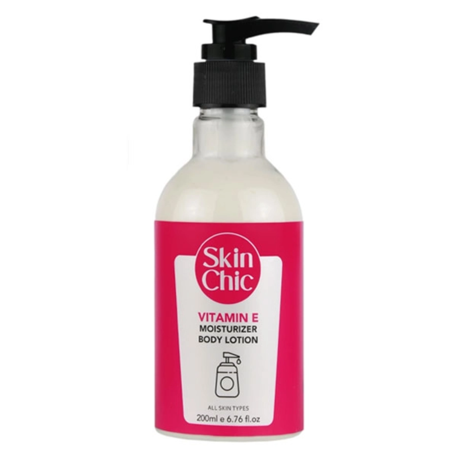 لوسیون مرطوب کننده بدن حاوی ویتامین E اسکین شیک SKIN CHIC