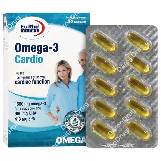 کپسول امگا ۳ کاردیو یوروویتال EuRhoVital Omega 3 Cardio