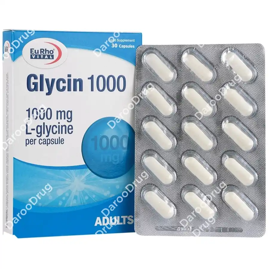 کپسول گلایسین 1000 یوروویتال | بهبود خواب، تمرکز و عملکرد عضلانی EuRhoVital Glycin