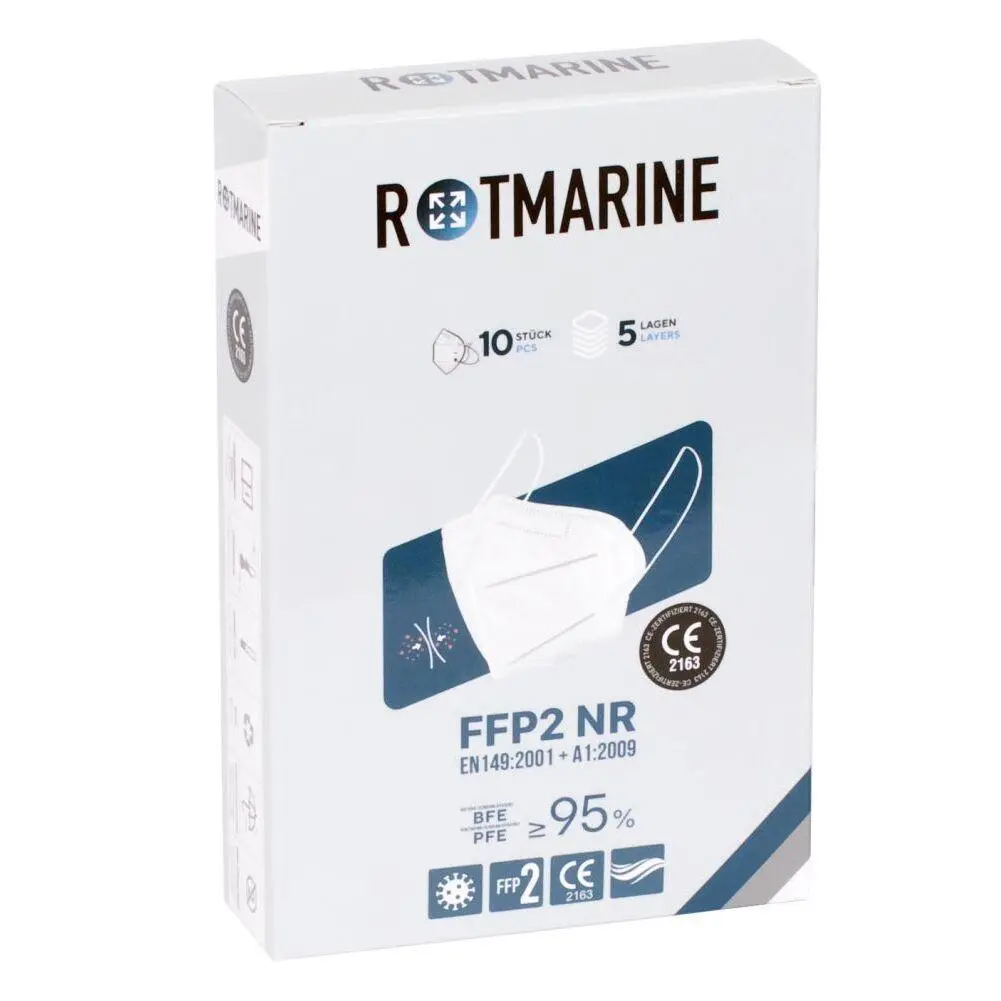 ماسک پنج‌لایه N95 بدون سوپاپ 10 عددی ROTMARINE 