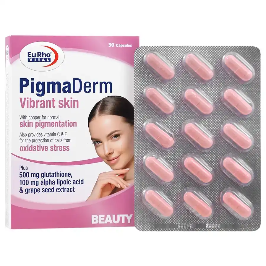 کپسول پیگمادرم یوروویتال حاوی گلوتاتیون EurhoVital PigmaDerm