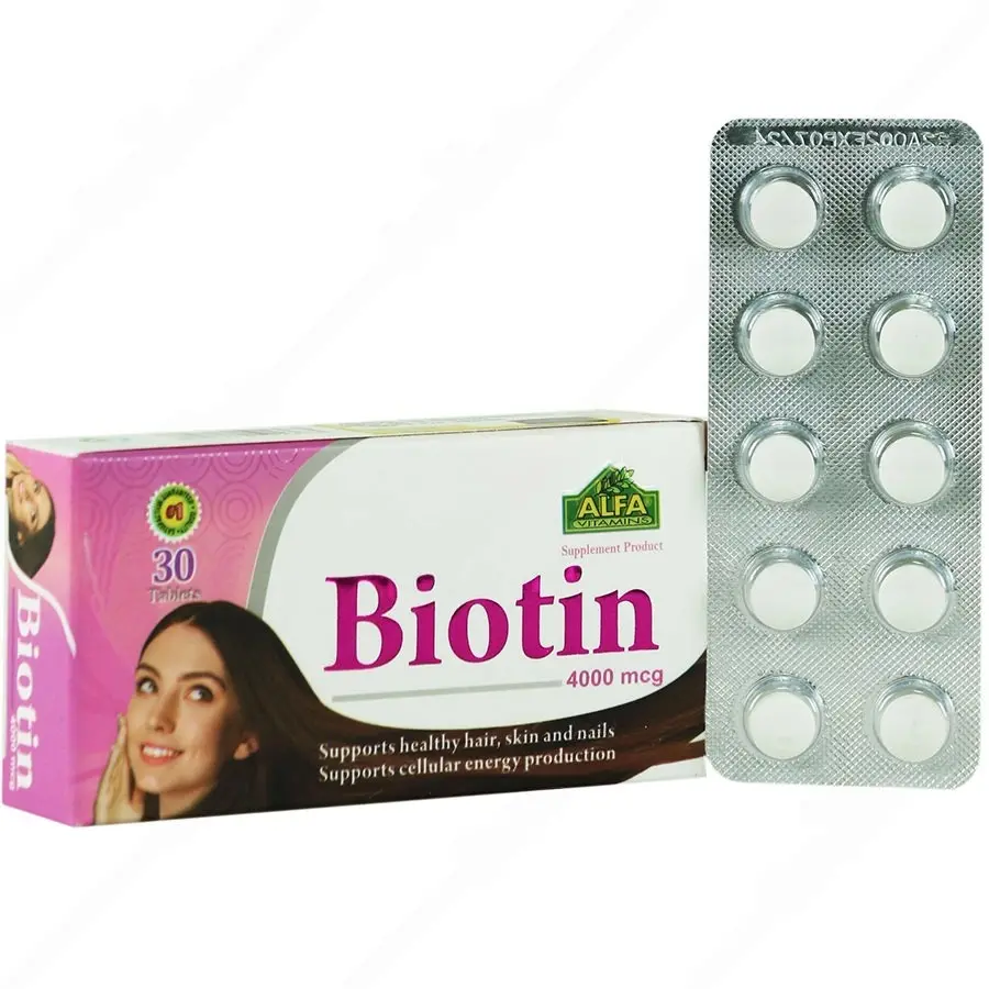 قرص بیوتین ۴۰۰۰ آلفا ویتامینز Alfa Biotin