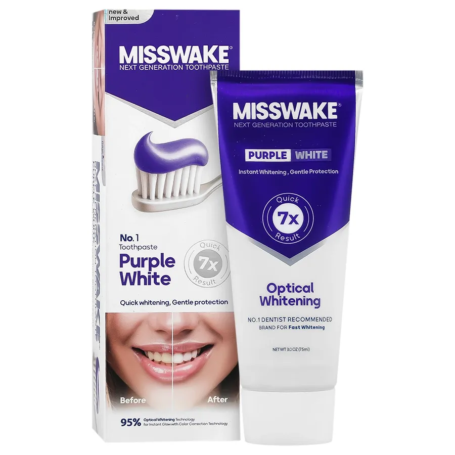خمیر دندان سفید کننده پرپل وایت Misswake