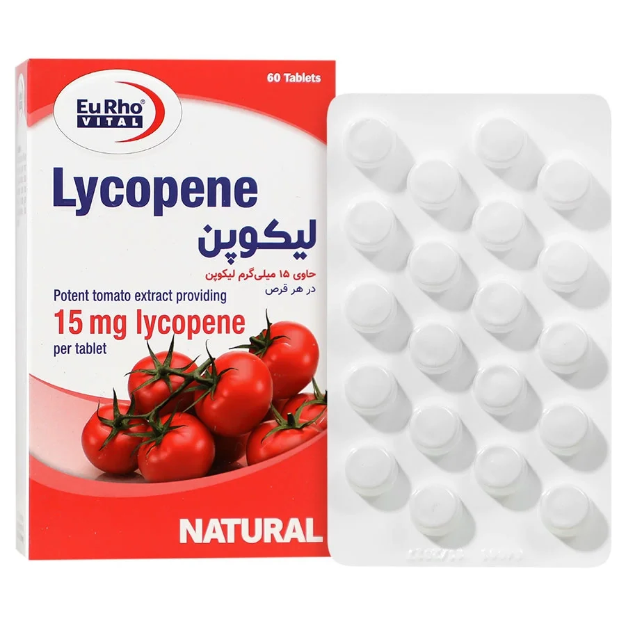 قرص لیکوپن 15 میلی‌گرم یوروویتال EurhoVital Lycopene 