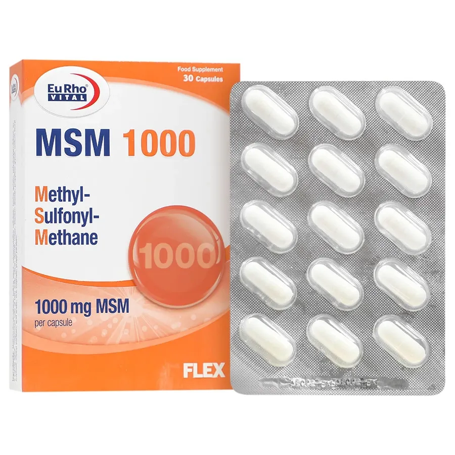 کپسول ام اس ام ۱۰۰۰ یوروویتال EuRho Vital MSM